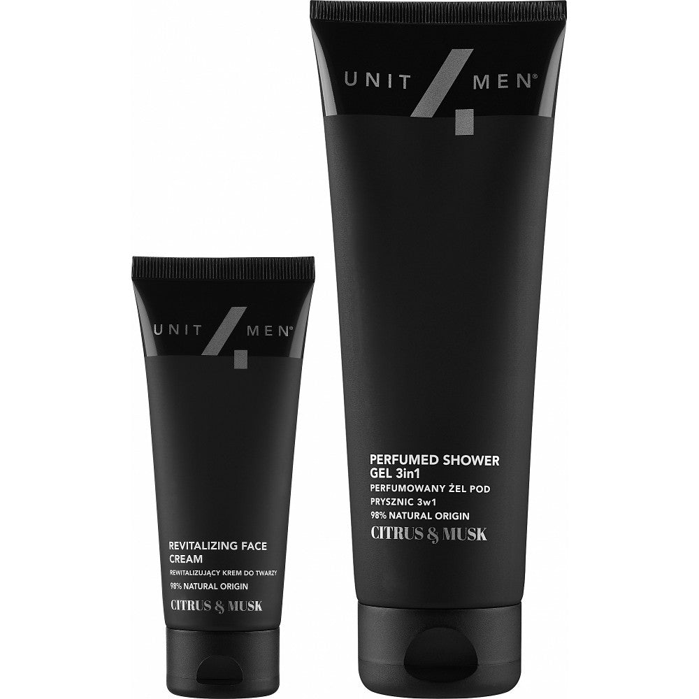 Unit4Men Cedar &amp; Musk revitaliserande set för män