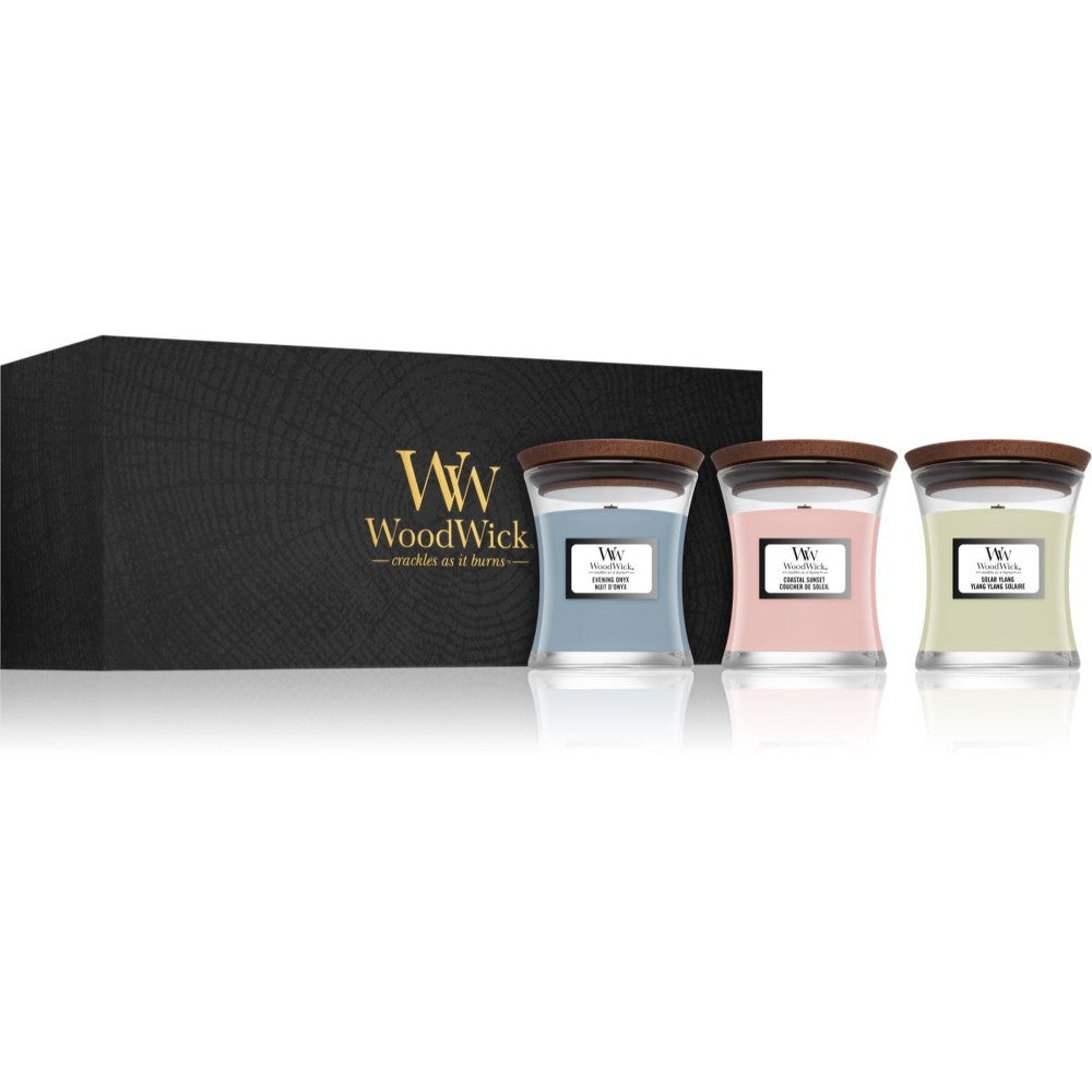 Woodwick Evening Onyx &amp; Solar Ylang &amp; Coastal Sunset 1 PC