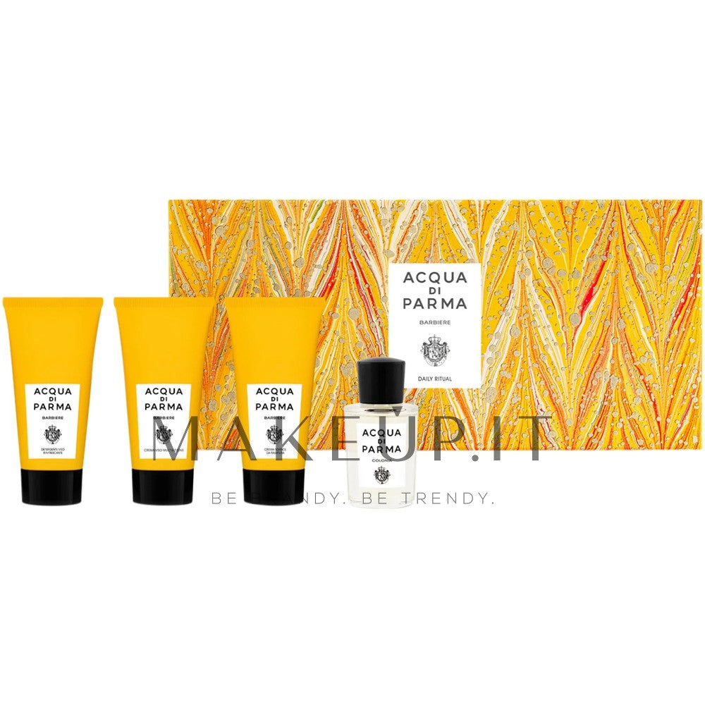 Acqua di parma Acqua di Parma Barber Daily Ritual Set - Colonia Eau De Cologne presentset 20 ml, Barber uppfriskande ansiktsrengöring 40 ml, mjuk rakkräm 40 ml multi-action ansiktskräm 40 ml- 140 ml