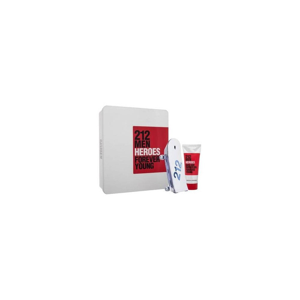 Carolina herrera 212 Men Heroes estuche Eau de Toilette Uomo 90 ml y gel de ducha 100 ml - 90 ml