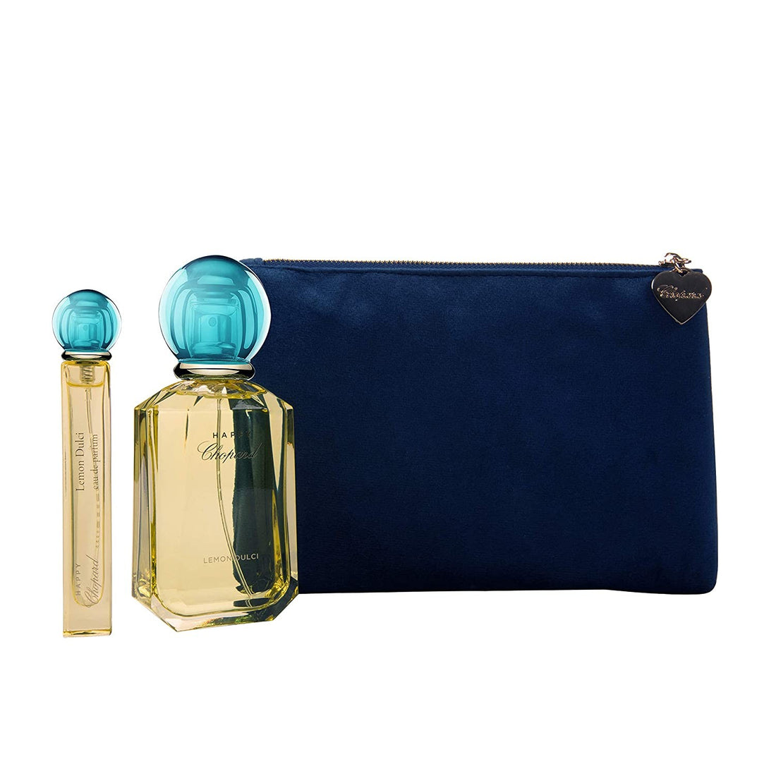 Chopard Happy Lemon Dulci lahjasetti naisille parfyymivesi 100 ml, pienoisparfum 10 ml ja kosmetiikkapussi - 100 ml