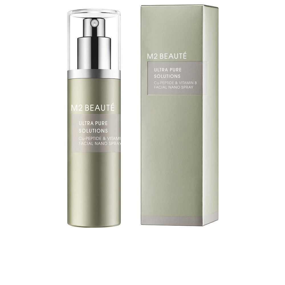 M2 beauté Ultra Pure Solutions Cu-Peptide וויטמין B תרסיס פנים ננו משקם ומחזק - 75 מ"ל