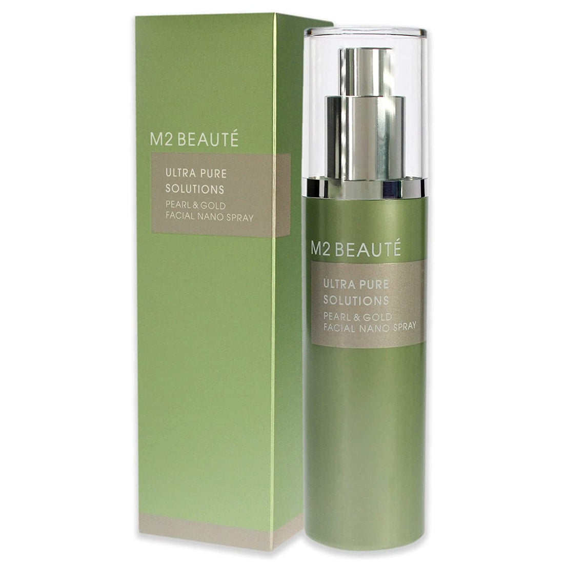 M2 beauté Pearl &amp; Gold Ultra Pure Solutions ננו ספריי פנים - סרום פנים מאיר - 75 מ"ל