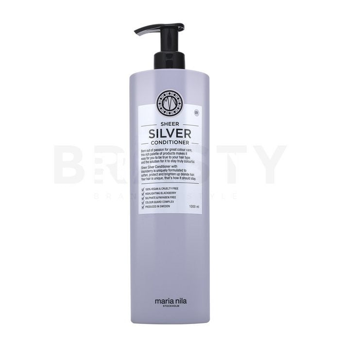 Maria Nila Sheer Silver Ενυδατικό conditioner που εξουδετερώνει τους κίτρινους τόνους μαλλιών - 1000ml