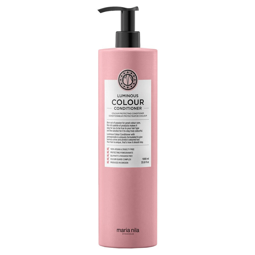 Maria Nila Luminous Color Après-shampooing éclairant et fortifiant pour cheveux colorés sans sulfates ni parabènes - 1000ml