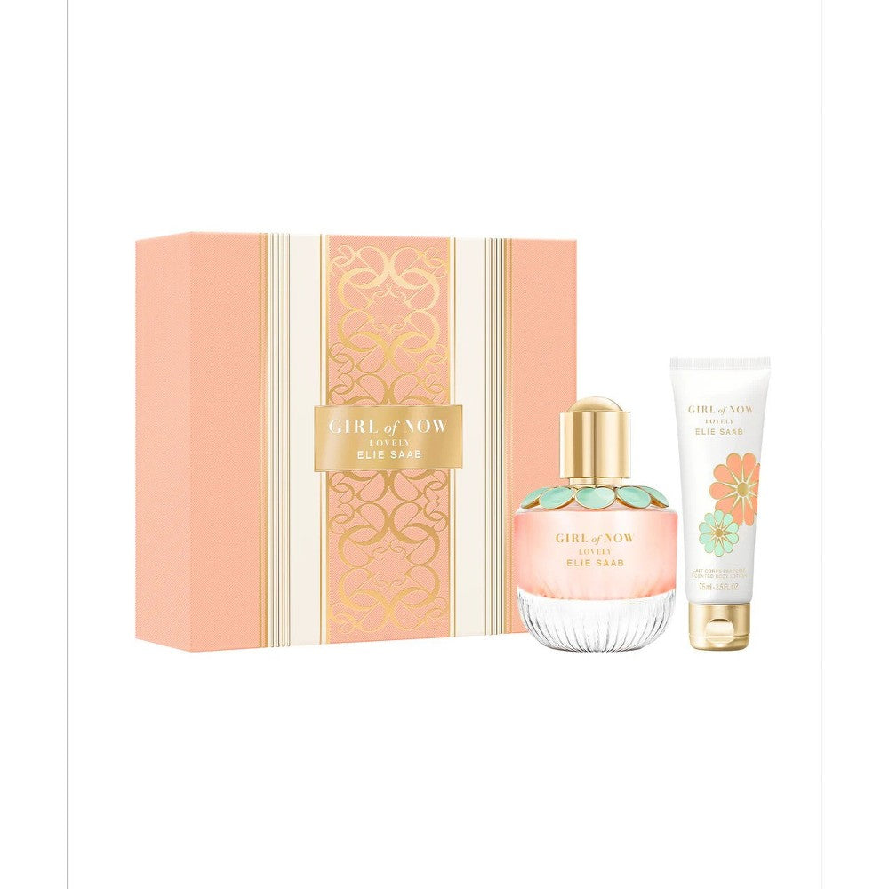 Elie saab Girl of Now Lovely dárková sada Parfémovaná voda pro ženy 50 ml a tělové mléko 75 ml
