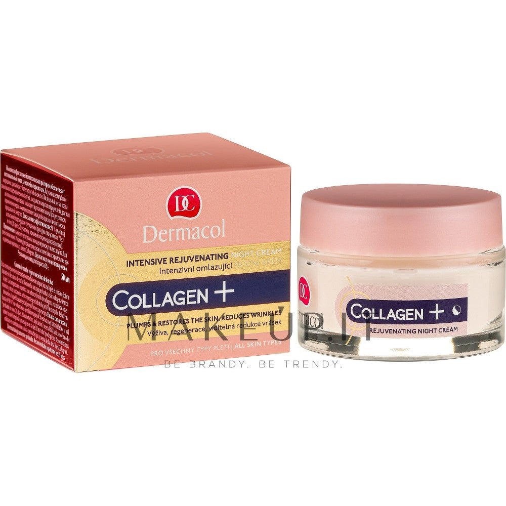 Dermacol Collagene Plus Crema notte ringiovanente 50 ml — Crema viso notte