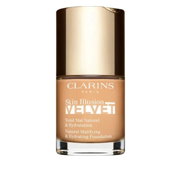 Clarins Skin Illusion Velvet Natural Mattifierande och återfuktande foundation 108W Sand 30 ml