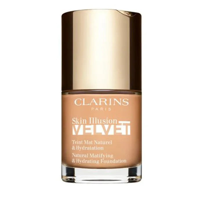 Clarins スキン イリュージョン ベルベット ナチュラル マティファイング アンド ハイドレーティング ファンデーション 107C ベージュ 30 ml