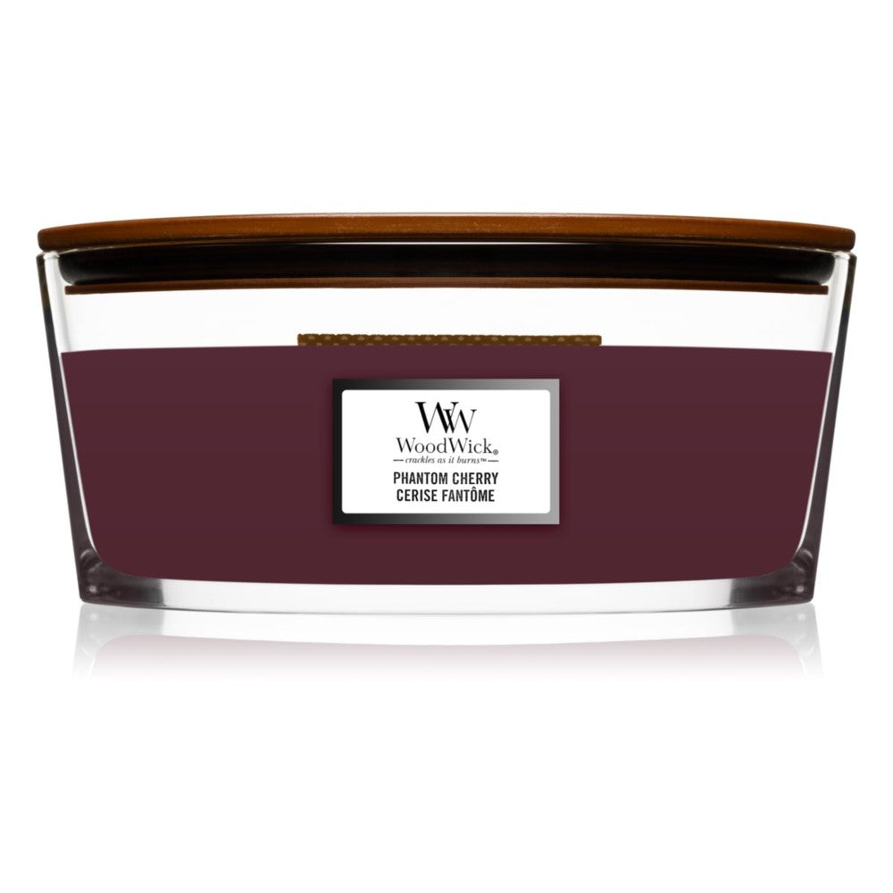 Woodwick Phantom Cherry Loì (ghost cherry) - Vonná svíčka - 453,6g
