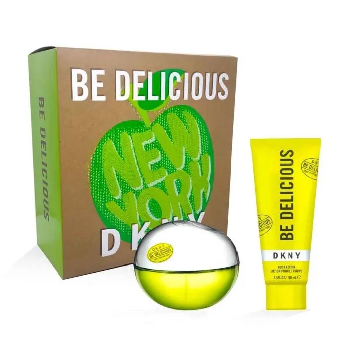 DKNY Be Delicious Eau De Parfym Spray för kvinnor 100ml Set med 2 delar