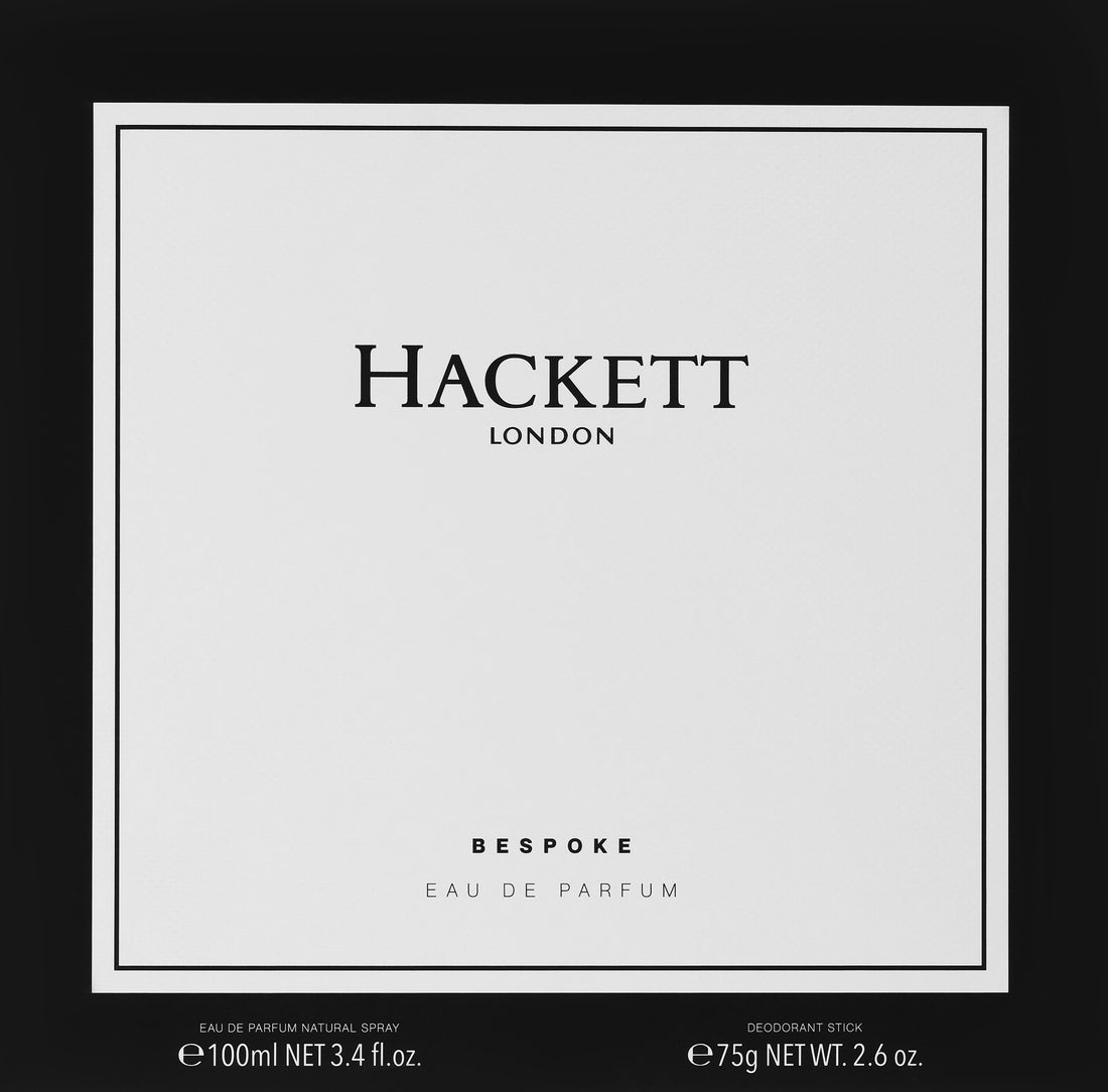 Hackett Eau De Parfum Men 100 מ"ל בהזמנה אישית סט של 2 חלקים