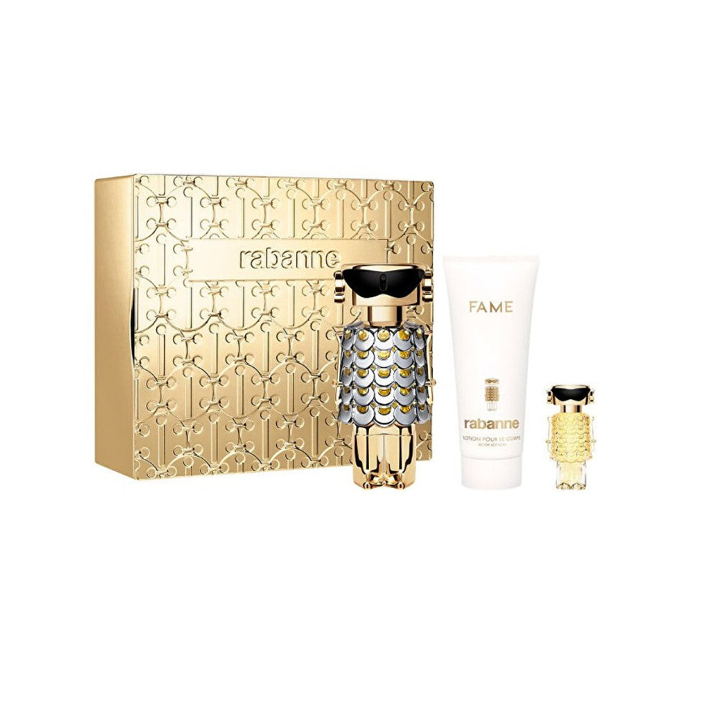 Paco Rabanne Fame Eau De Parfyme Spray 80 ml Sett med 3 deler