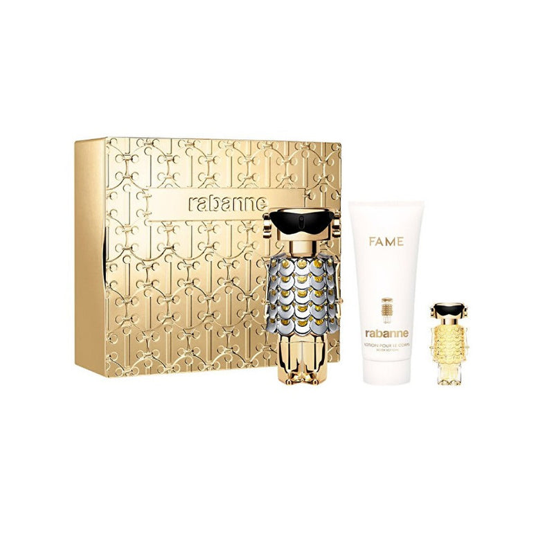 Paco Rabanne Fame Eau De Parfyme Spray 80 ml Sett med 3 deler