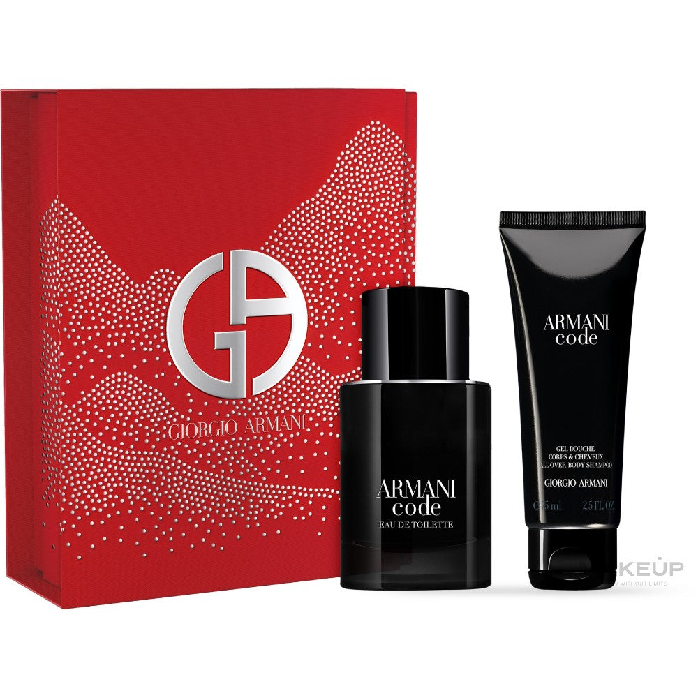 Armani Code lahjapakkaus miehille Eau de Toilette 50ml + Suihkugeeli 75ml