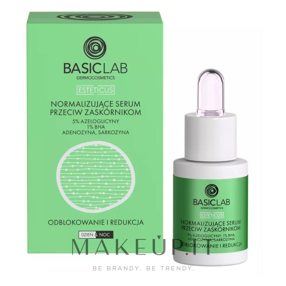 BasicLab Dermocosmetics Esteticus serum til at reducere porer mod hudorme 15 ml