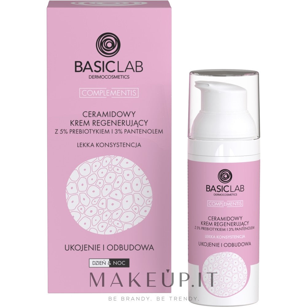 BasicLab Dermocosmetics Complementis crème régénérante légère aux céramides 50 ml