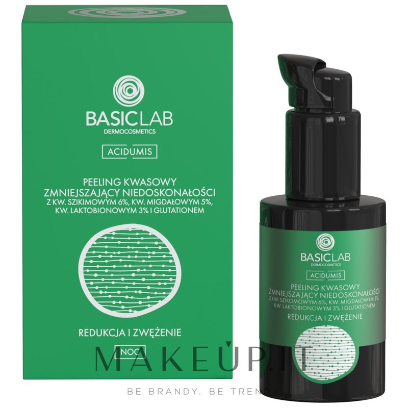 BasicLab Dermocosmetics Acidumis-skrubb med enzymer mot hudfel 30 ml