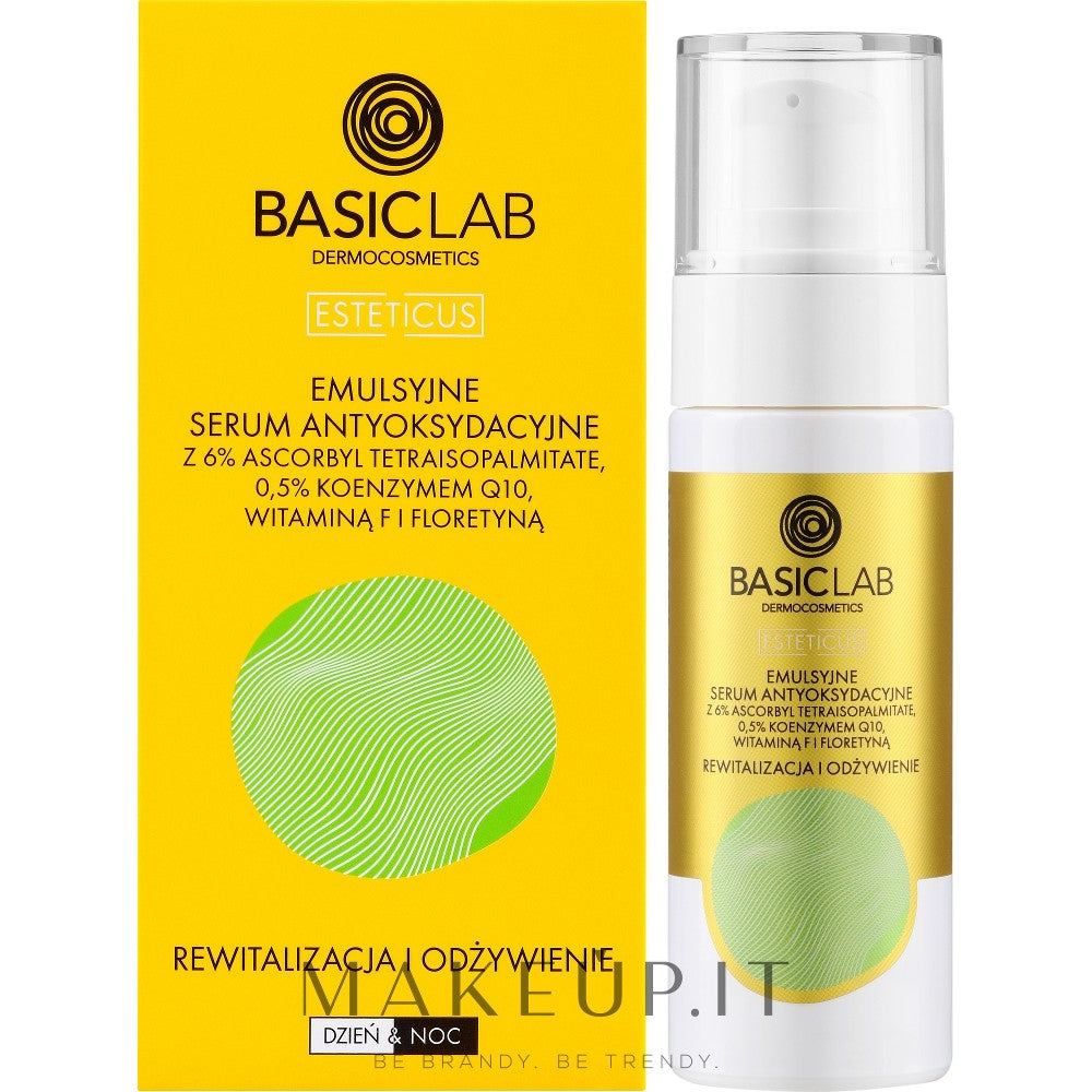 BasicLab Dermocosmetics Esteticus revitaliserande ansiktsemulsion med antioxidanteffekt 30 ml