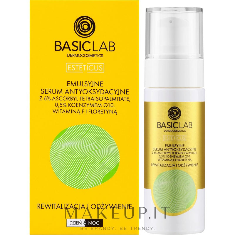 BasicLab Dermocosmetics Esteticus émulsion revitalisante pour le visage à effet antioxydant 30 ml