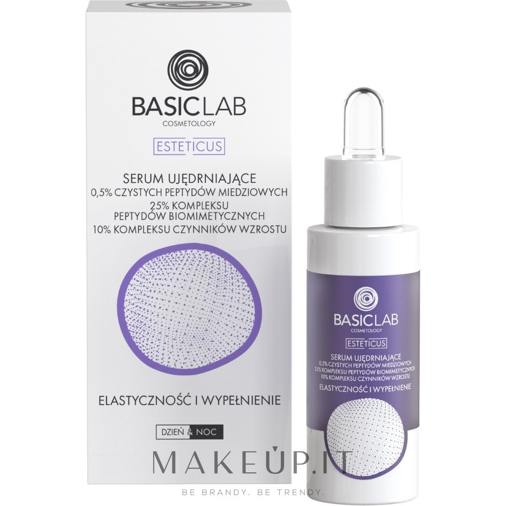 BasicLab Cosmetologia Esteticus soro reafirmante intenso que aumenta a elasticidade da pele 30 ml