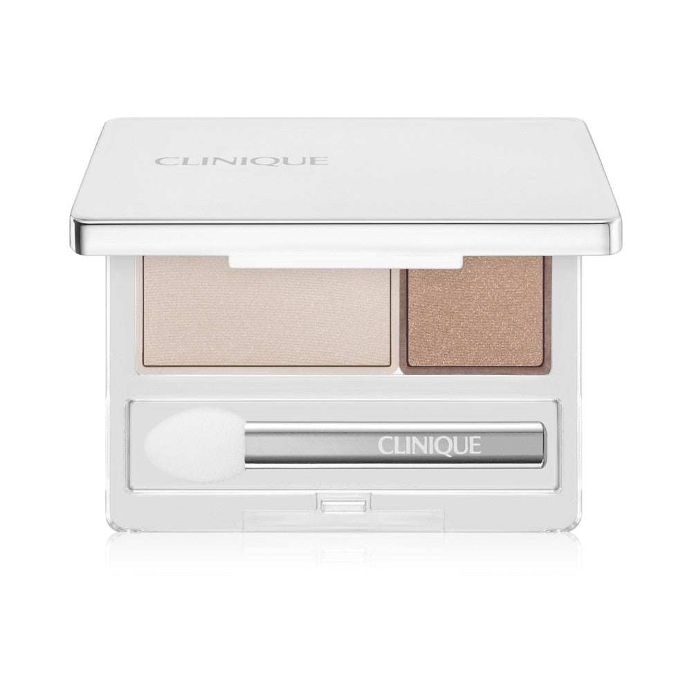 Clinique All About Shadow™ 아이섀도우 듀오 아이보리 비스크/브론즈 새틴 - 쉬머 1.7g