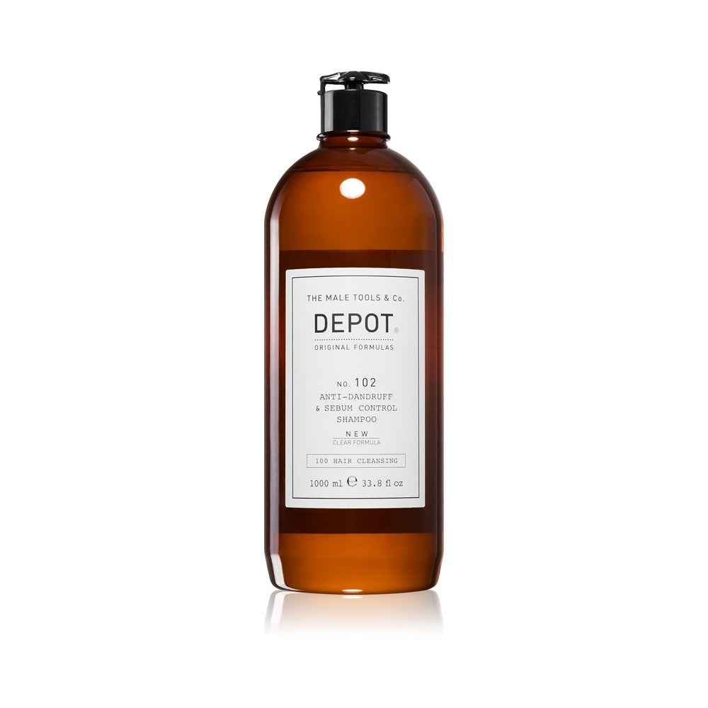 Depot č. 102 Šampon proti lupům a kožnímu mazu Rebalancing šampon pro mastnou pokožku hlavy 1000 ml