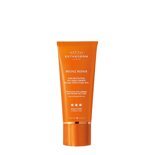 Institut Esthederm Bronz Protective Repair Cremă de îngrijire a feței antirid și fermentă antirid pentru față cu protecție UV ridicată 50 ml