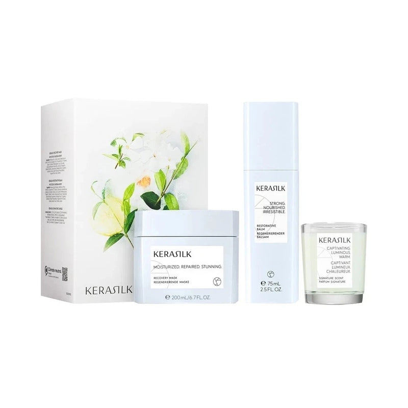 KERASILK Specialists Recovery Set -lahjarasia (regeneroiva vaikutus) 3 kpl