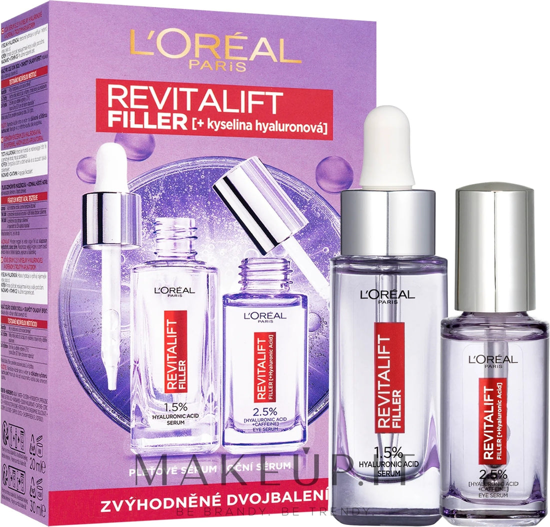 L’Oréal Paris مجموعة العناية بالوجه ريفيتاليفت فيلر (للوجه ومحيط العين)