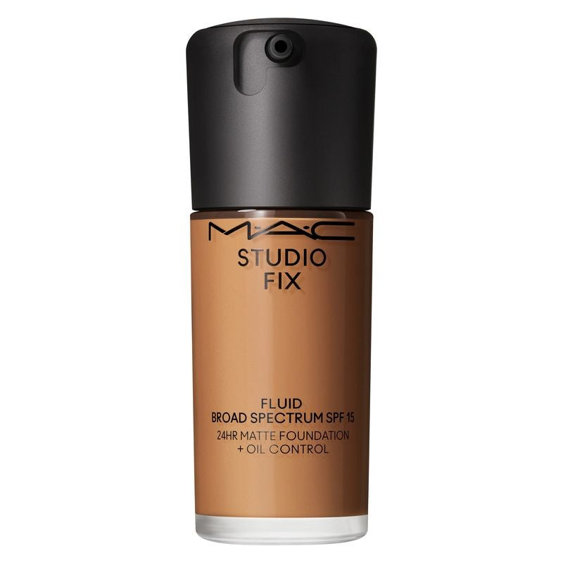 MAC Cosmetics Studio Fix Fluid SPF 15 24HR Matte + Oil Control matterende foundation SPF 15 kleur NW40 30 ml