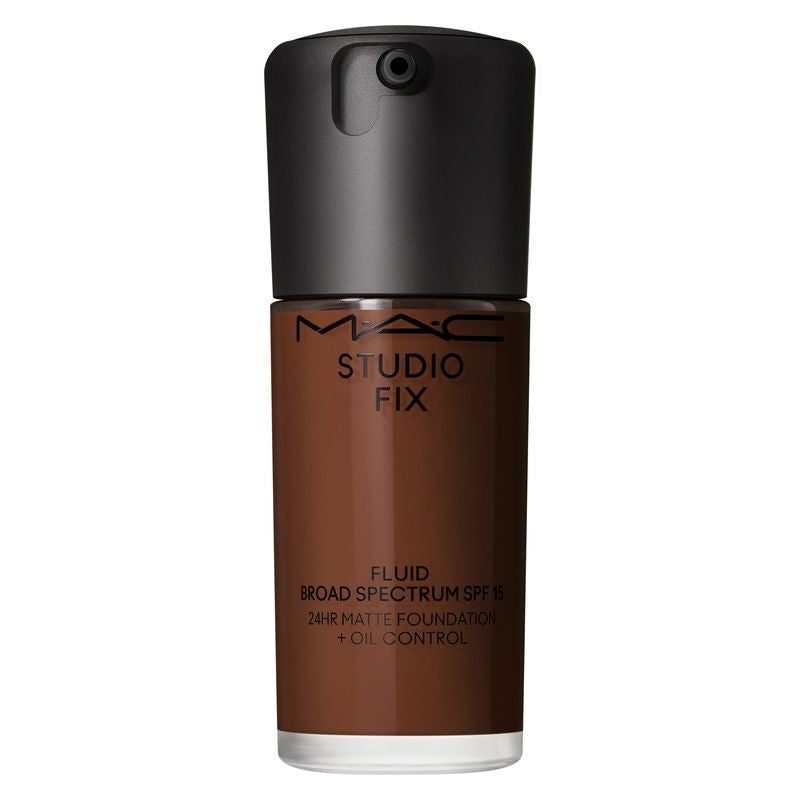 MAC Cosmetics Studio Fix Fluid SPF 15 24HR Matte + Oil Control mattapintainen meikkivoide SPF 15 väri NW58 30 ml