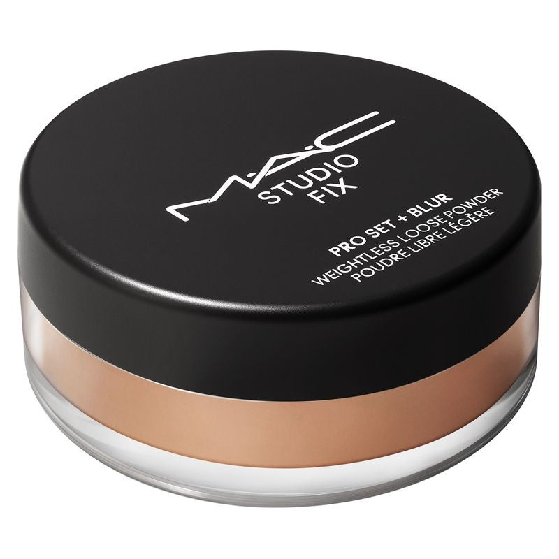 MAC Cosmetics Studio Fix Pro Set + Blur Vægtløst matterende pulver, mørk farve 6,5 g