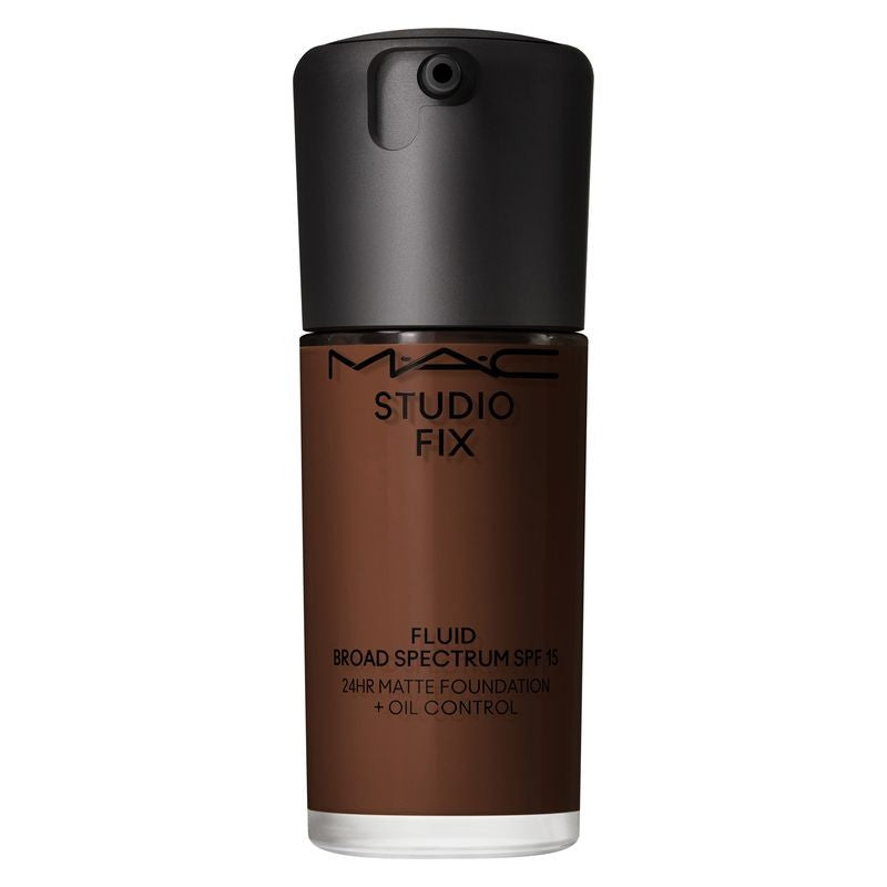 MAC Cosmetics Studio Fix Fluid SPF 15 24HR Matte + Oil Control matterende foundation SPF 15 farve NC65 30 ml