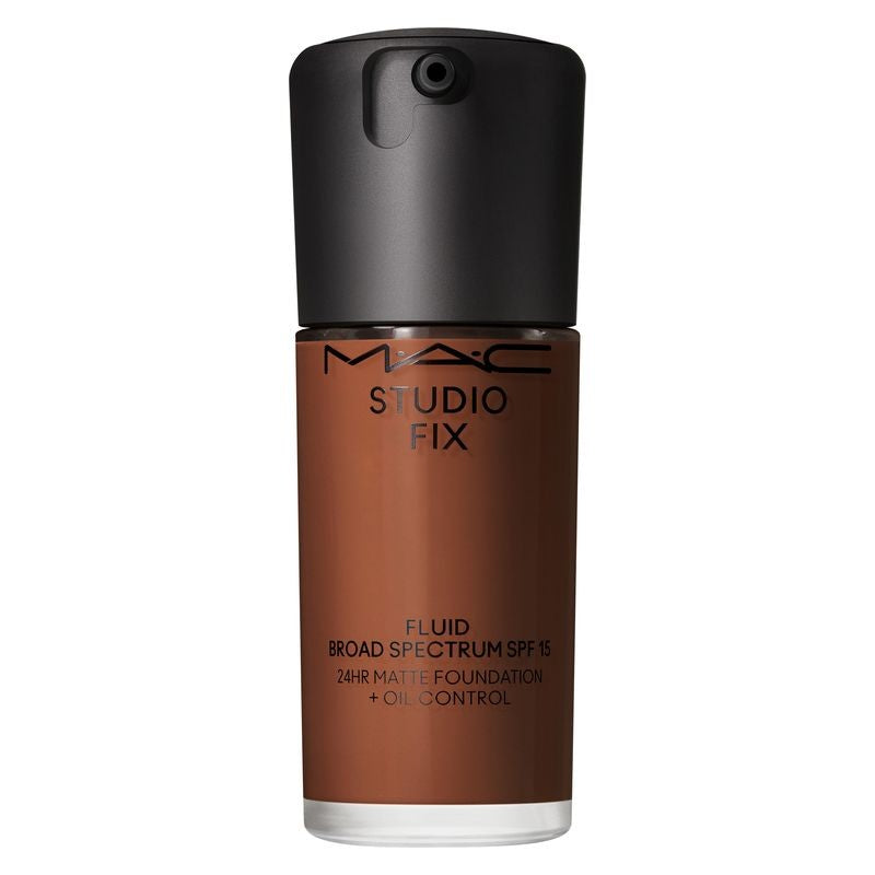 MAC Cosmetics Studio Fix Fluid SPF 15 24HR Matte + Oil Control mattapintainen meikkivoide SPF 15 väri NC63 30 ml