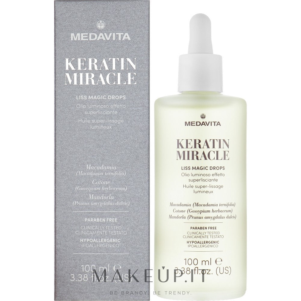 Medavita קרטין Miracle Liss Magic Smoothing טיפול לשיער מבריק ורך 100 מ"ל
