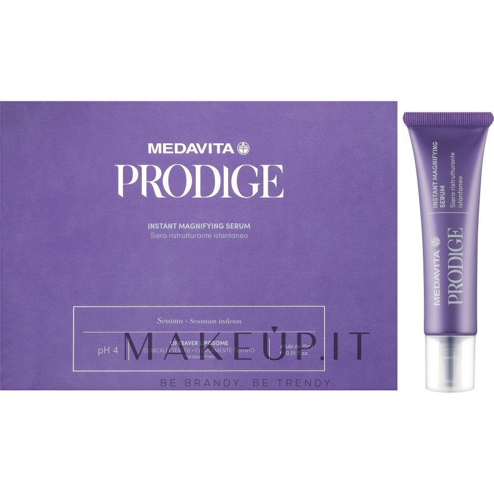 Medavita Prodige Instant Magnifying реструктурирующая сыворотка для волос 4x15 мл