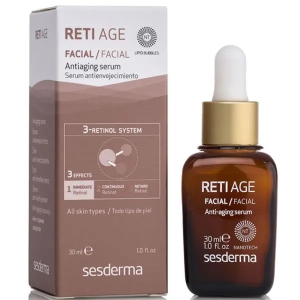 Sesderma مصل ريتي إيج المضاد للشيخوخة مع الجسيمات الشحمية مع تأثير رفع 30 مل