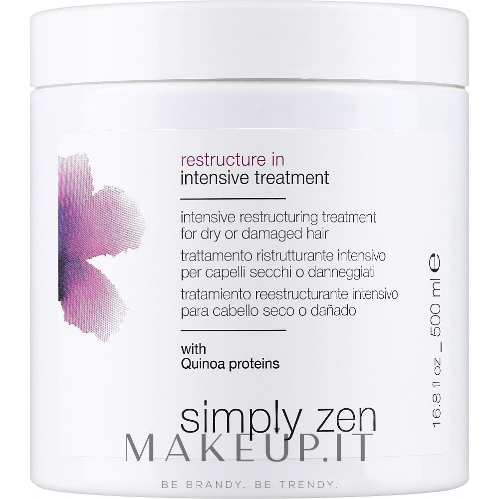 Simply Zen Restructure In intenzivní kúra pro poškozené a suché vlasy 500 ml