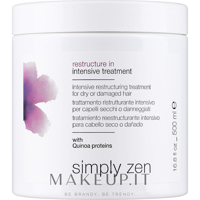 Simply Zen Restructure In intenzivní kúra pro poškozené a suché vlasy 500 ml