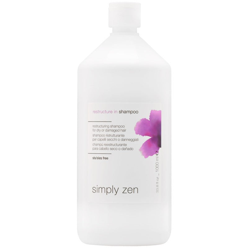 Simply Zen Шампунь Restructure In для поврежденных и сухих волос 1000 мл
