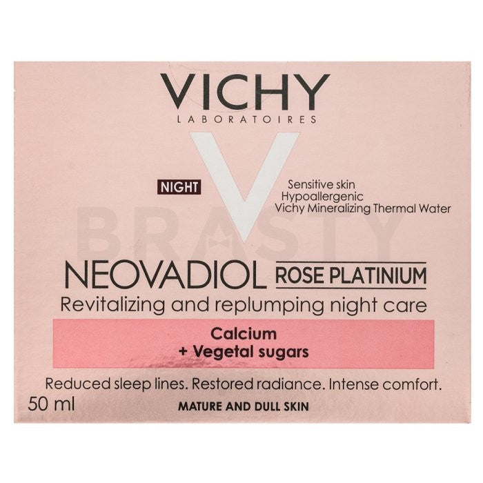 Vichy 네오바디올 로즈 플래티늄 일루미네이팅 앤 리제너레이팅 나이트 크림(노화 피부용) 50ml
