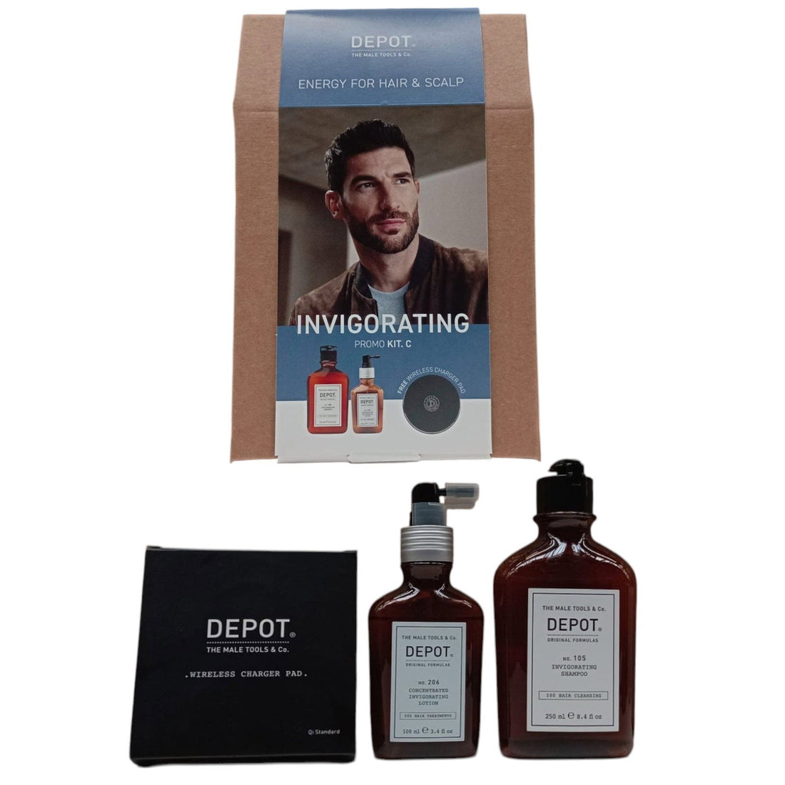 Depot Kit Rinforzante Capelli C Set Shampoo Multivitaminico Anticaduta 250 ml — Shampoo