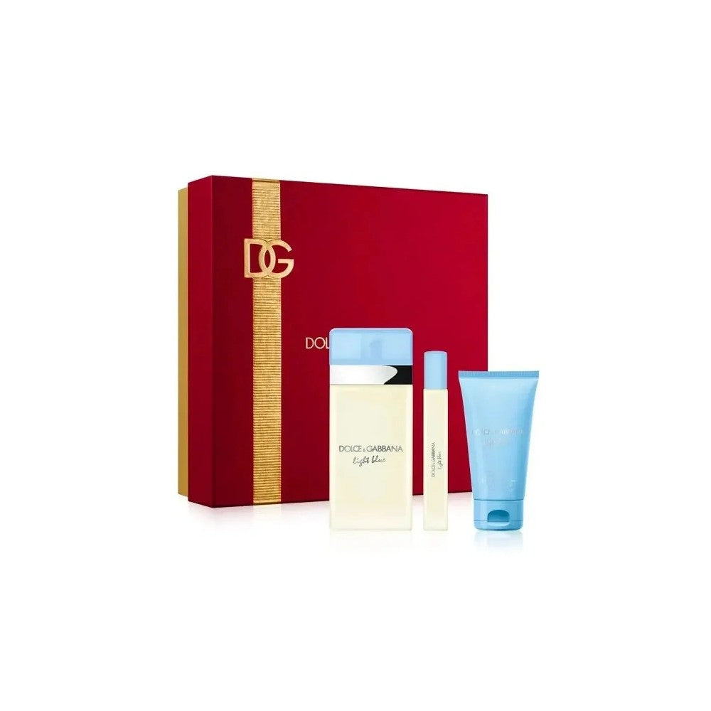 Dolce and Gabbana Light Blue naisten wc-vesi Naisten 3-osainen laukku