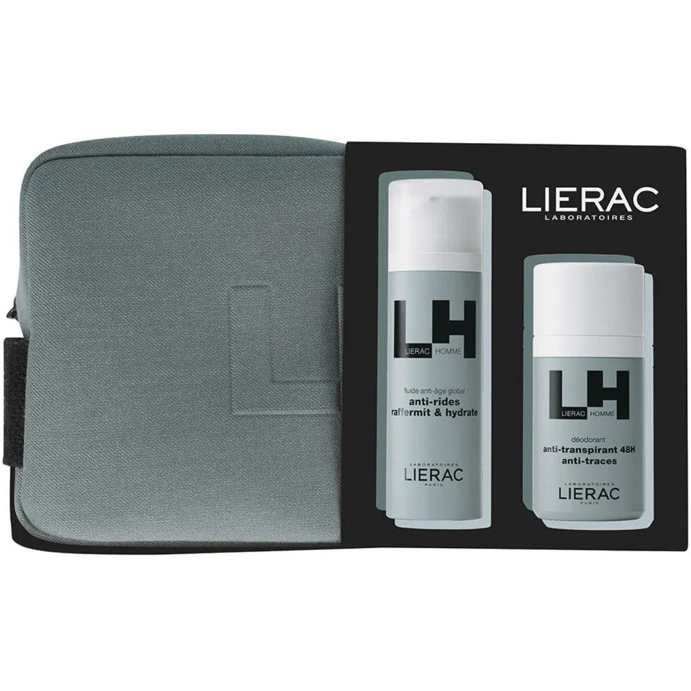 Lierac Homme Global Anti-Ageing Fluid 50 ml 3-piece Men’s Gift Set — Face Cream 