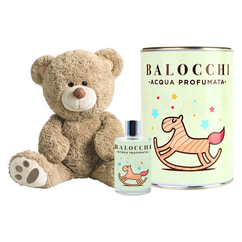 Balocchi Scented Water for Unisex Child Gift Set With Tobia Teddy Bear — Acqua Profumata 