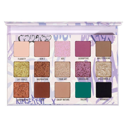 Mulac Different X Palette mit gepressten Pigmenten — Lidschattenpalette 