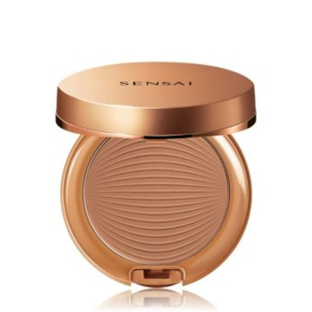 Sensai Silkeagtig Bronze Natural Veil Compact Spf 20 Sc03 Fugtgivende og vandafvisende pulverfond, - Medium