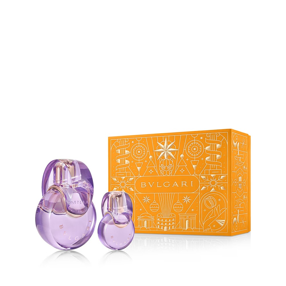 BVLGARI Dámská dárková kazeta Omnia Amethyste BVLGARI Omnia Amethyste Eau de Toilette 100 ml + BVLGARI Toaletní voda Omnia Amethyste 15 ml