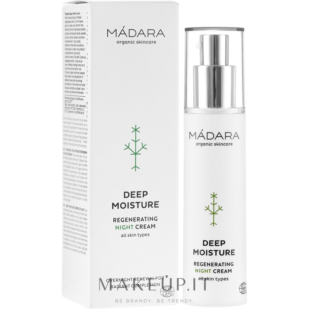 Mádara Deep Moisture regenererende natcreme 50 ml